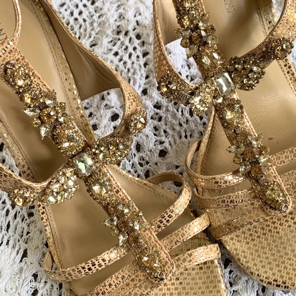 ANTONIO MELANI JEWELED RHINESTONES EMBELLISHED HIGH HEELS SHOES - Picture 10 of 14